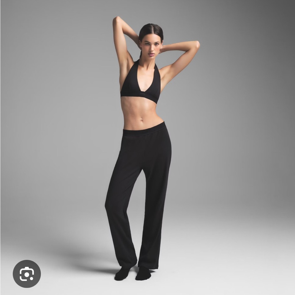 SKIMS Cotton Rib Loose Pant Medium Color Soot